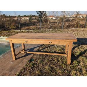 Table De Ferme En Chêne Massif