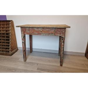 Red Farmhouse Writing Table