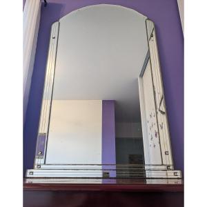 Grand Miroir Art Deco Biseauté 127 X 83 cm