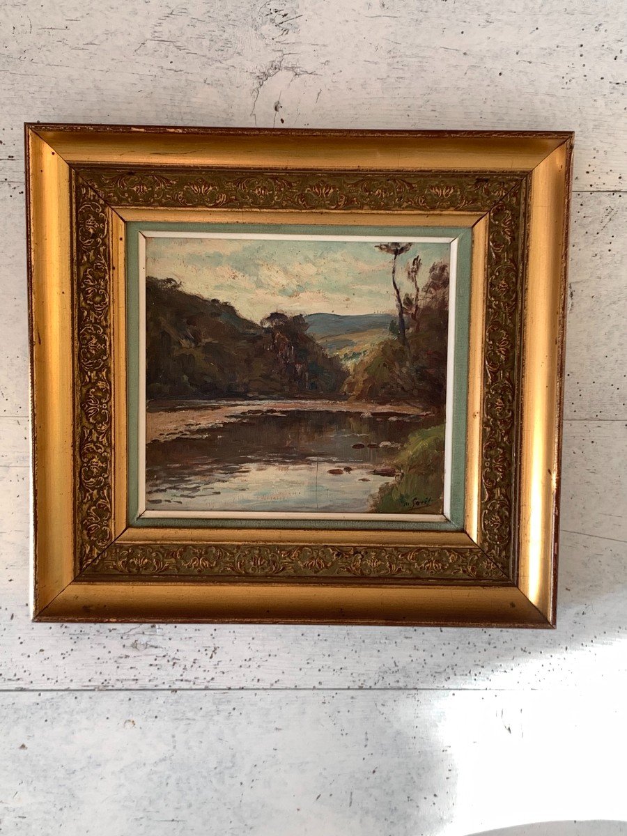 Louis Marius Gueit 1877-1956 Paysage-photo-3