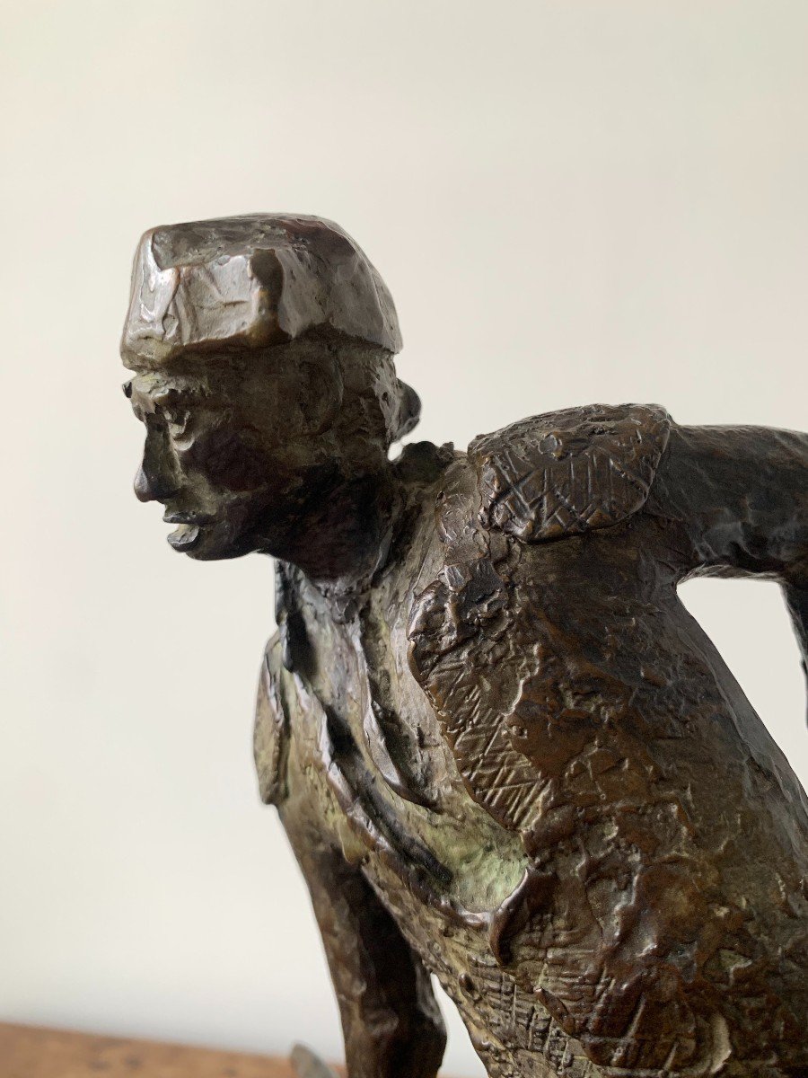Olivier Chalmin Bullfighter Bronze Sculpture-photo-1