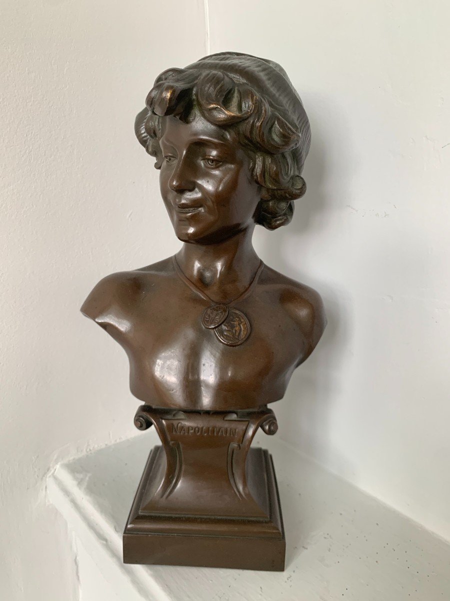By Tombaï Alfonse The Little Neapolitan Bronze-photo-3