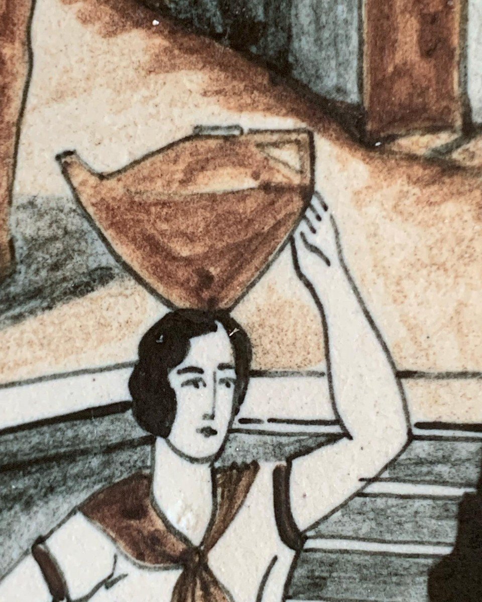 Etienne Vilotte. Série de 4 Plats 23.5 Cm.Poterie de Ciboure-photo-2