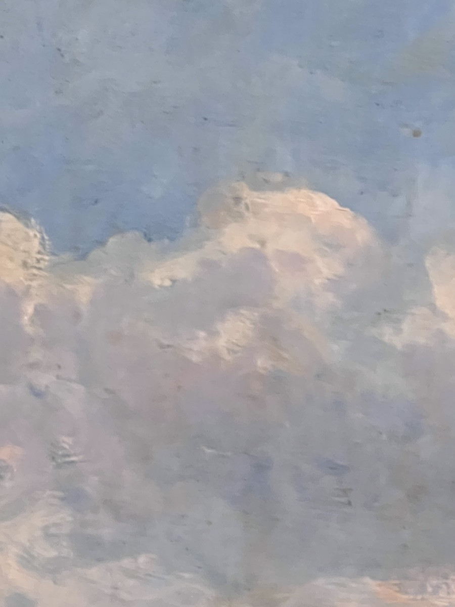 PIERRE LÉONCE FURT. RUE DE VILLAGE ANIMÉE 1944. HUILE SUR PANNEAU-photo-6