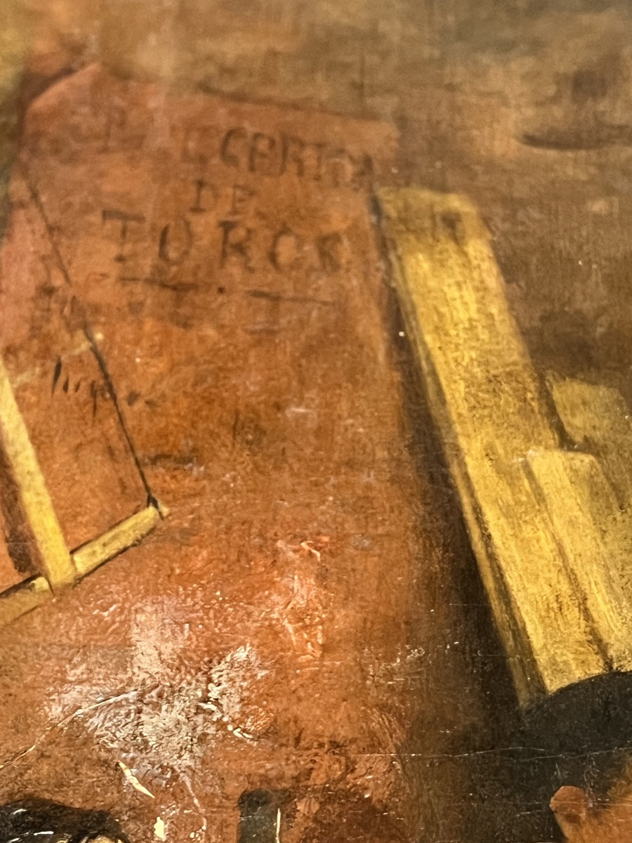 Juan Antonio Gonzales 1842-1914. Le petit toréador 1874.Huile sur toile 58 x 47 cm.-photo-5