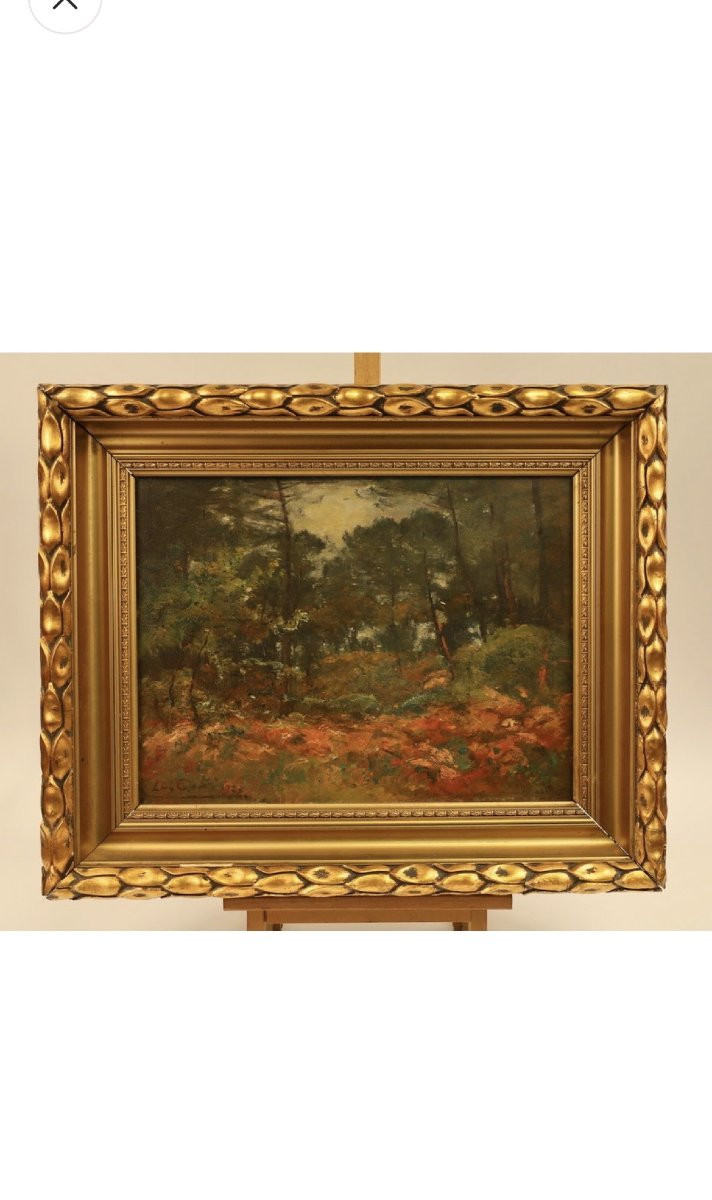 Louis Cabie Forest Dated And Signed 1923 Hsp 34.5 X 46 Cm-photo-2