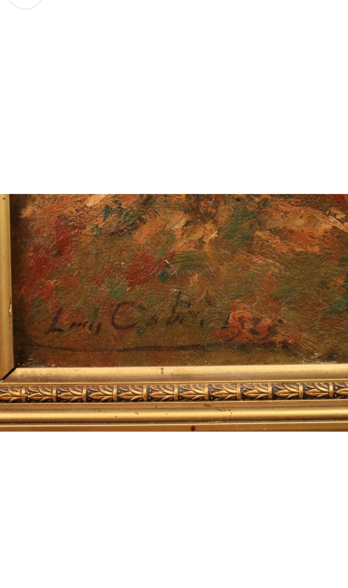 Louis Cabie Forest Dated And Signed 1923 Hsp 34.5 X 46 Cm-photo-3