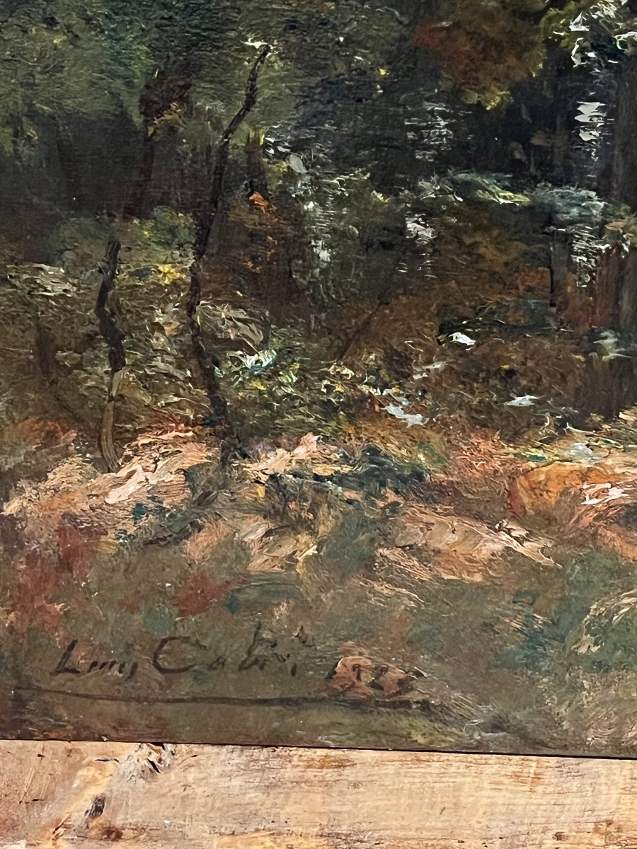 Louis Cabie Forest Dated And Signed 1923 Hsp 34.5 X 46 Cm-photo-1