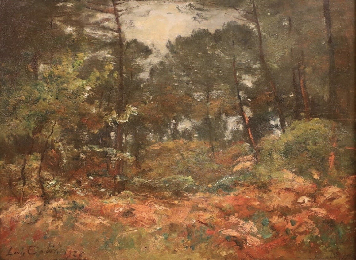 Louis Cabie Forest Dated And Signed 1923 Hsp 34.5 X 46 Cm