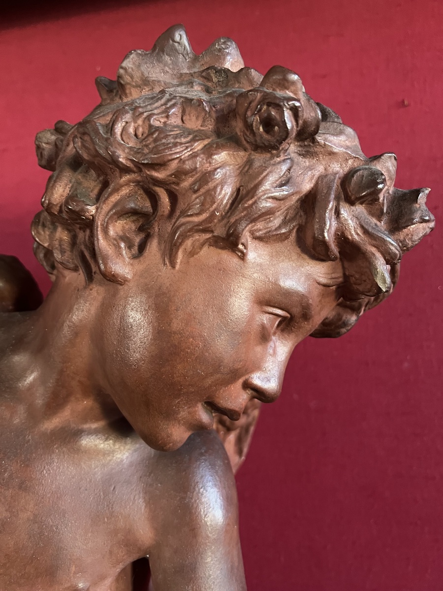 Jean Baptiste Carpeaux. *l’amour Blessé*. Large Studio Plaster Cast -photo-4