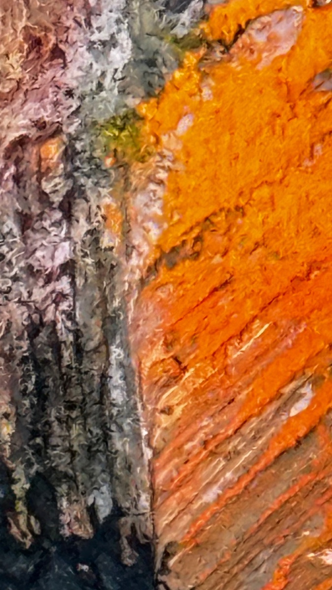 La coupe de fruits. Grande huile sur panneau.130 x 90cm. ANGE TOMASELLI-photo-2