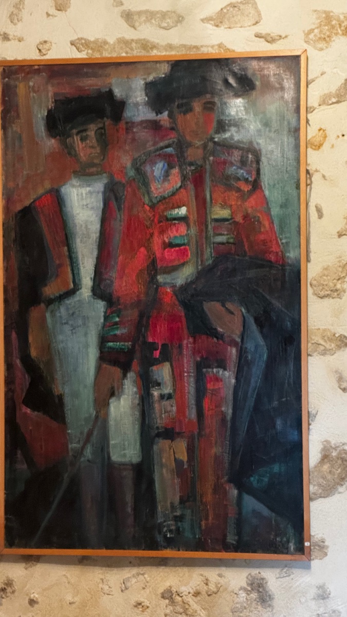 Geneviève Acquere (1901–1981), *the Toreador And His Peón*. Oil On Canvas, 130 X 80 Cm.-photo-2