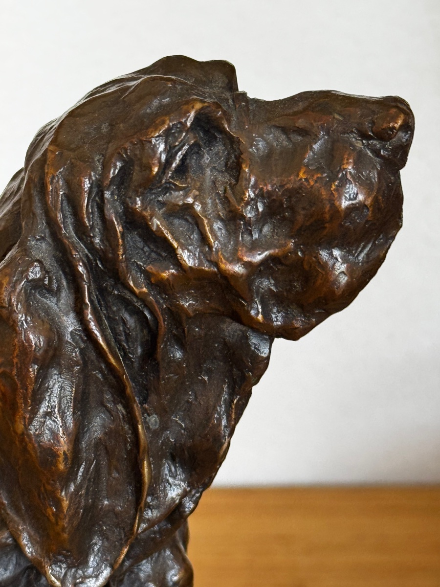 Jean Paul Gourdon. Le St Hubert. Bronze 25cm de ht