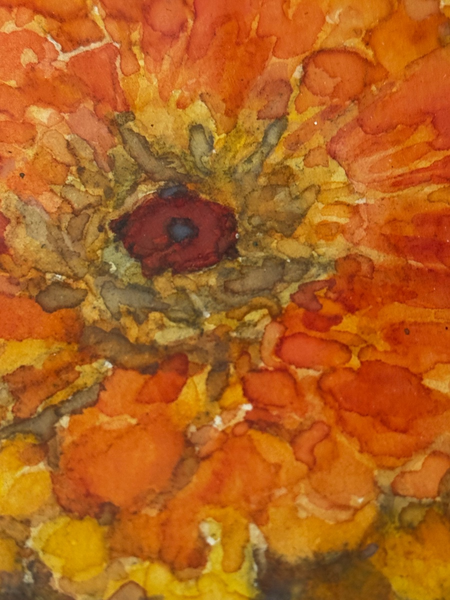 Jacques Schultz - Dal. 1894–1964 Bouquet Of Flowers Watercolor-photo-3