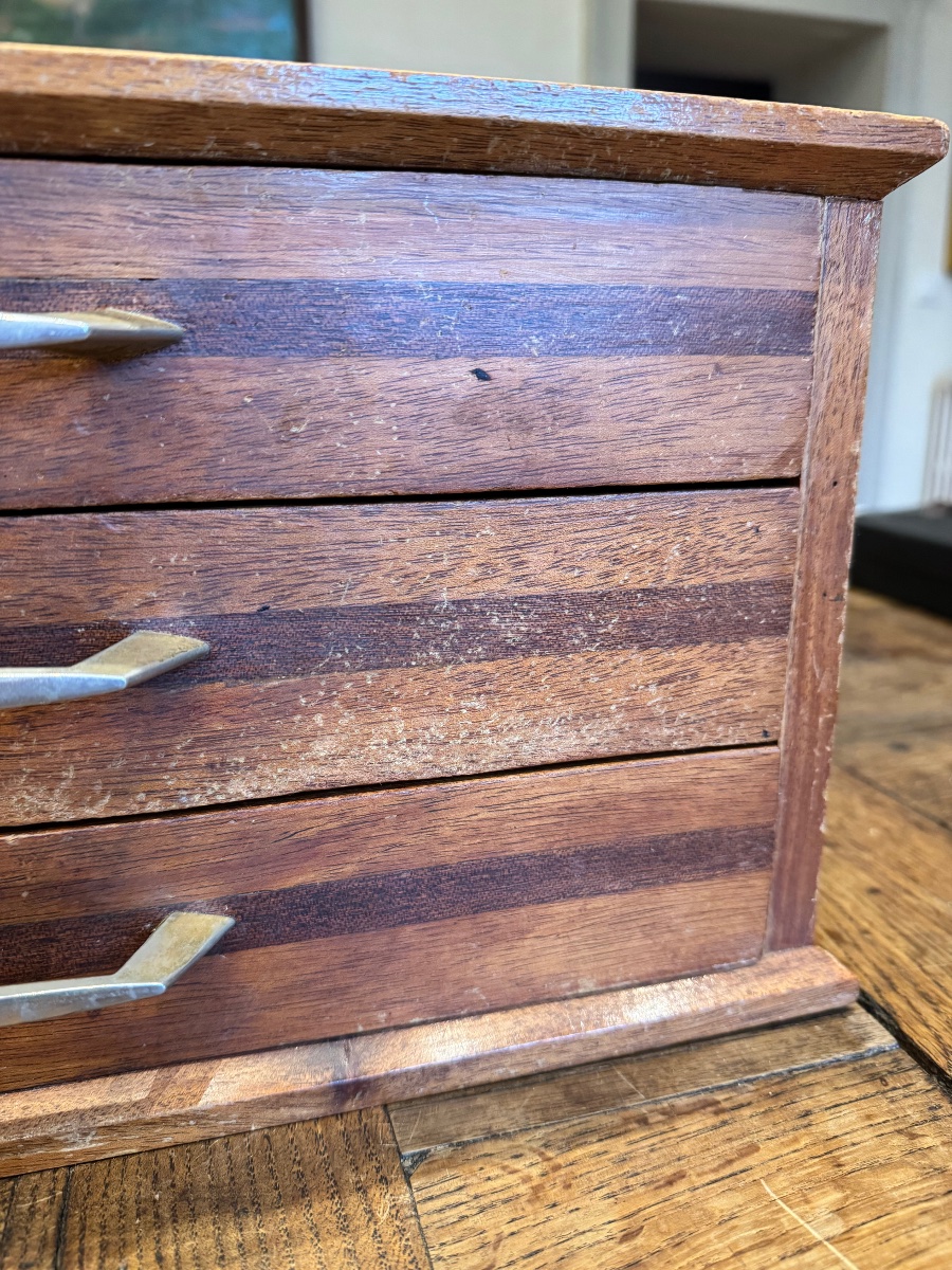 Ménagère alfenide/ christofle ,art deco 58 pièces dans son coffret -photo-3