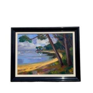 Chouet Henri The Beach Jane De Boy Oil On Canvas 100 X 78cm