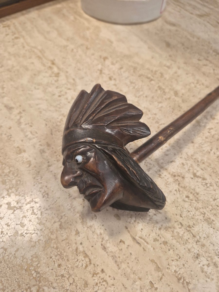 Carved Wooden Pipe -photo-3