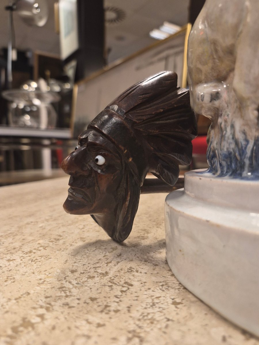 Carved Wooden Pipe -photo-4