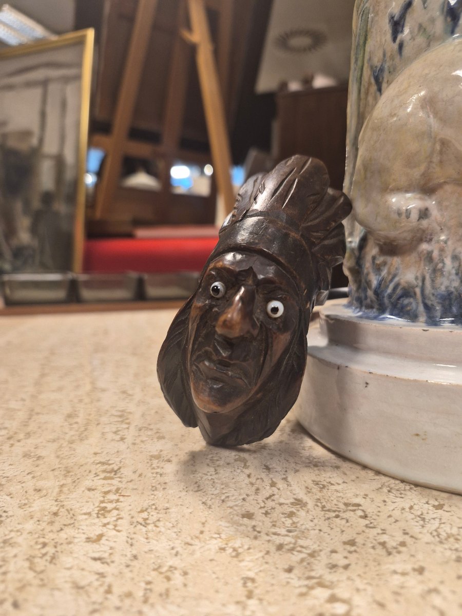 Carved Wooden Pipe -photo-3