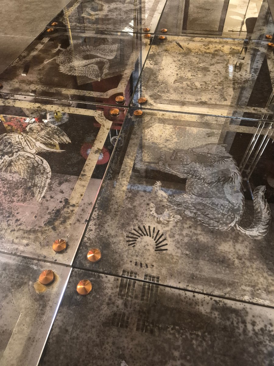 8 Sheets Of églomisé Mirror Glass -photo-2