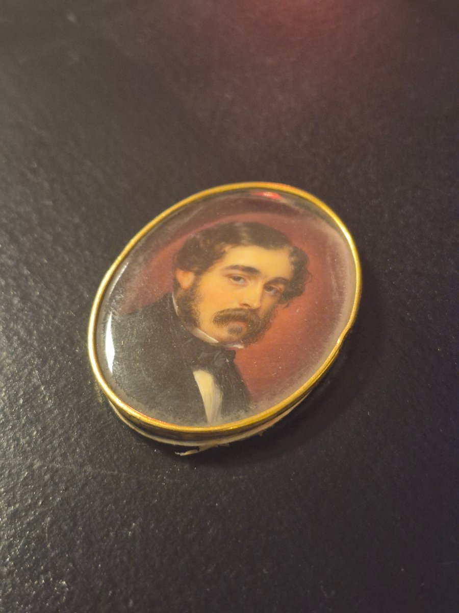 édouard De Latour, Ivory Miniature, 1851-photo-2