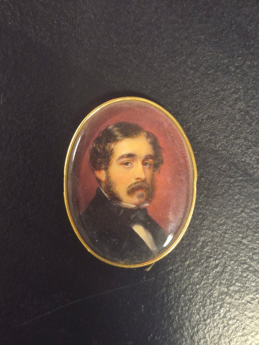 édouard De Latour, Ivory Miniature, 1851