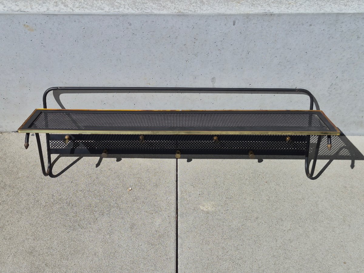 Openwork Metal Coat Rack In The Métegot Style, 1950-photo-3