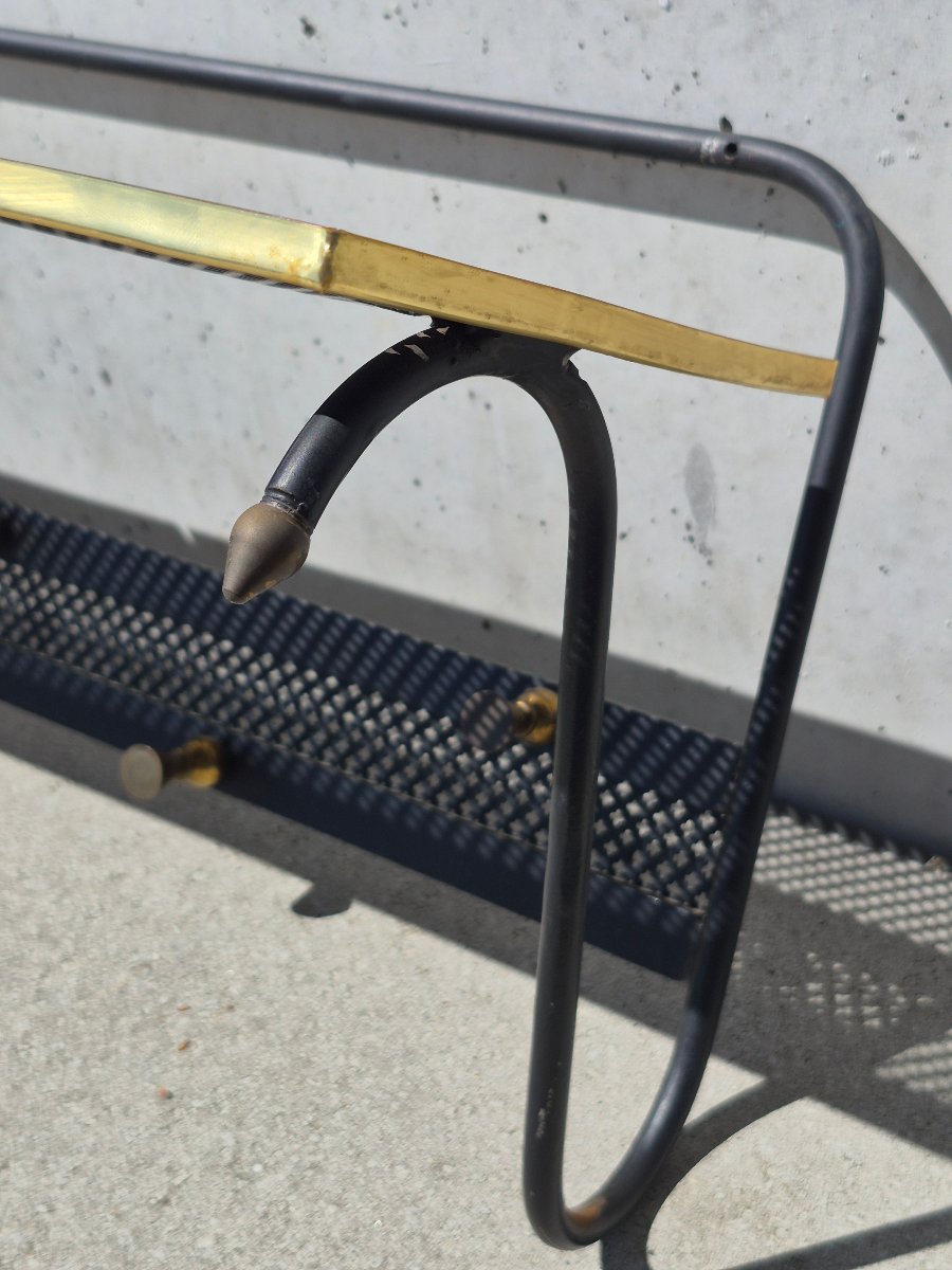 Openwork Metal Coat Rack In The Métegot Style, 1950-photo-2