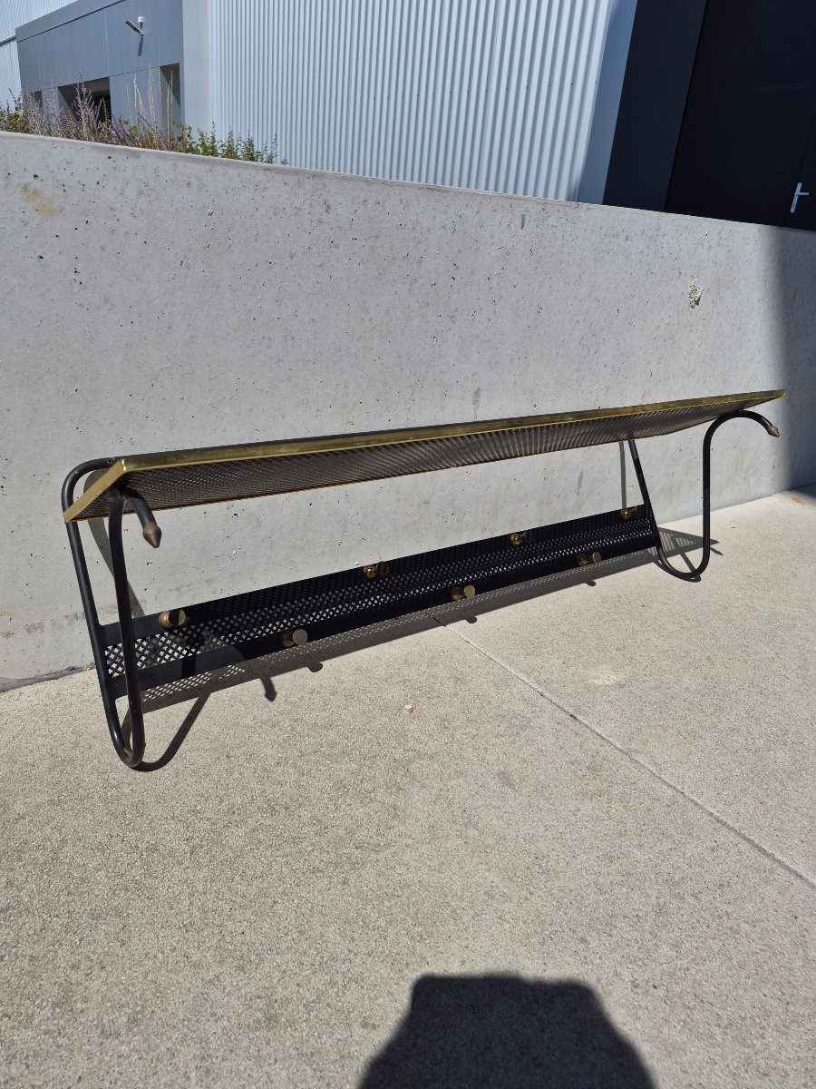 Openwork Metal Coat Rack In The Métegot Style, 1950-photo-6