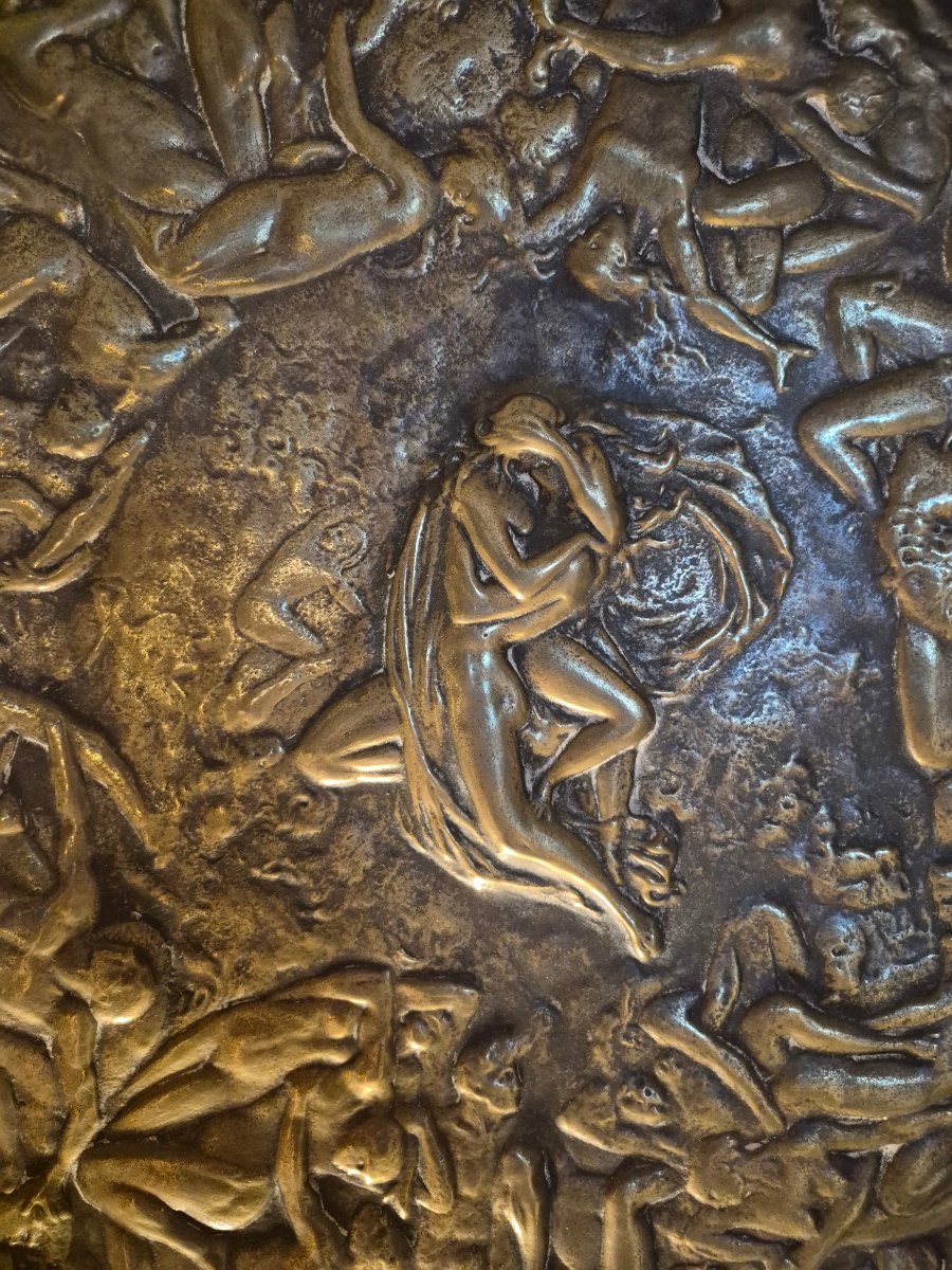 Art Nouveau Erotic Dish, 19th Century-photo-2