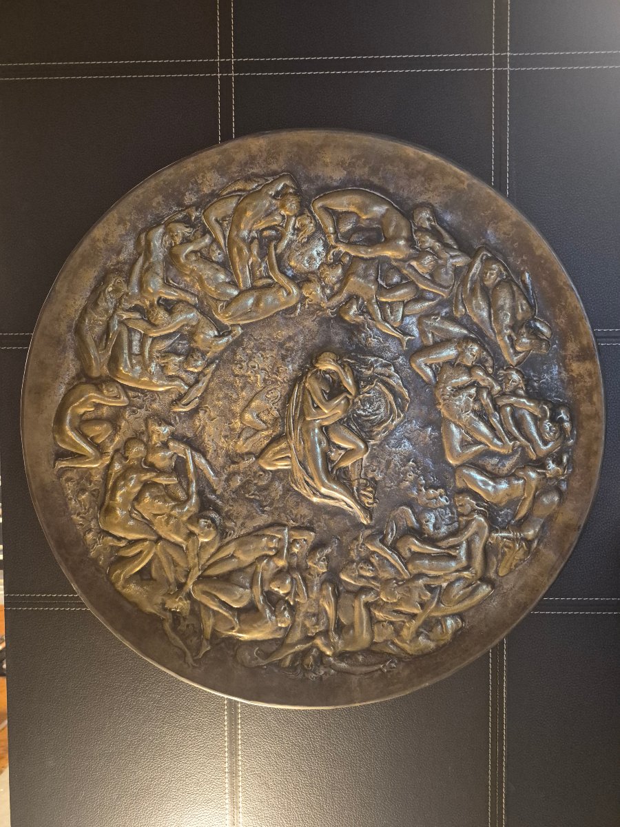Art Nouveau Erotic Dish, 19th Century