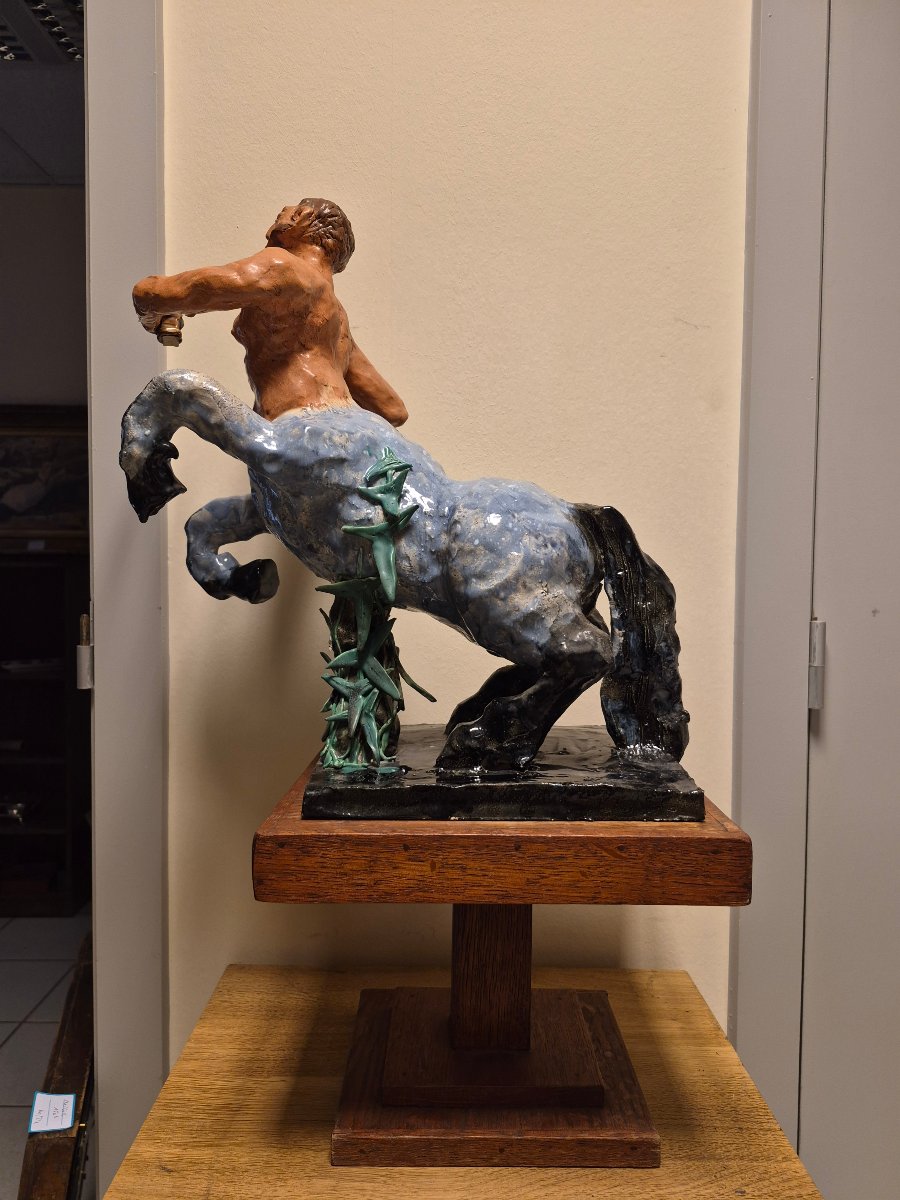Maurice Vienne - Ceramic Centaur, 1970-photo-2