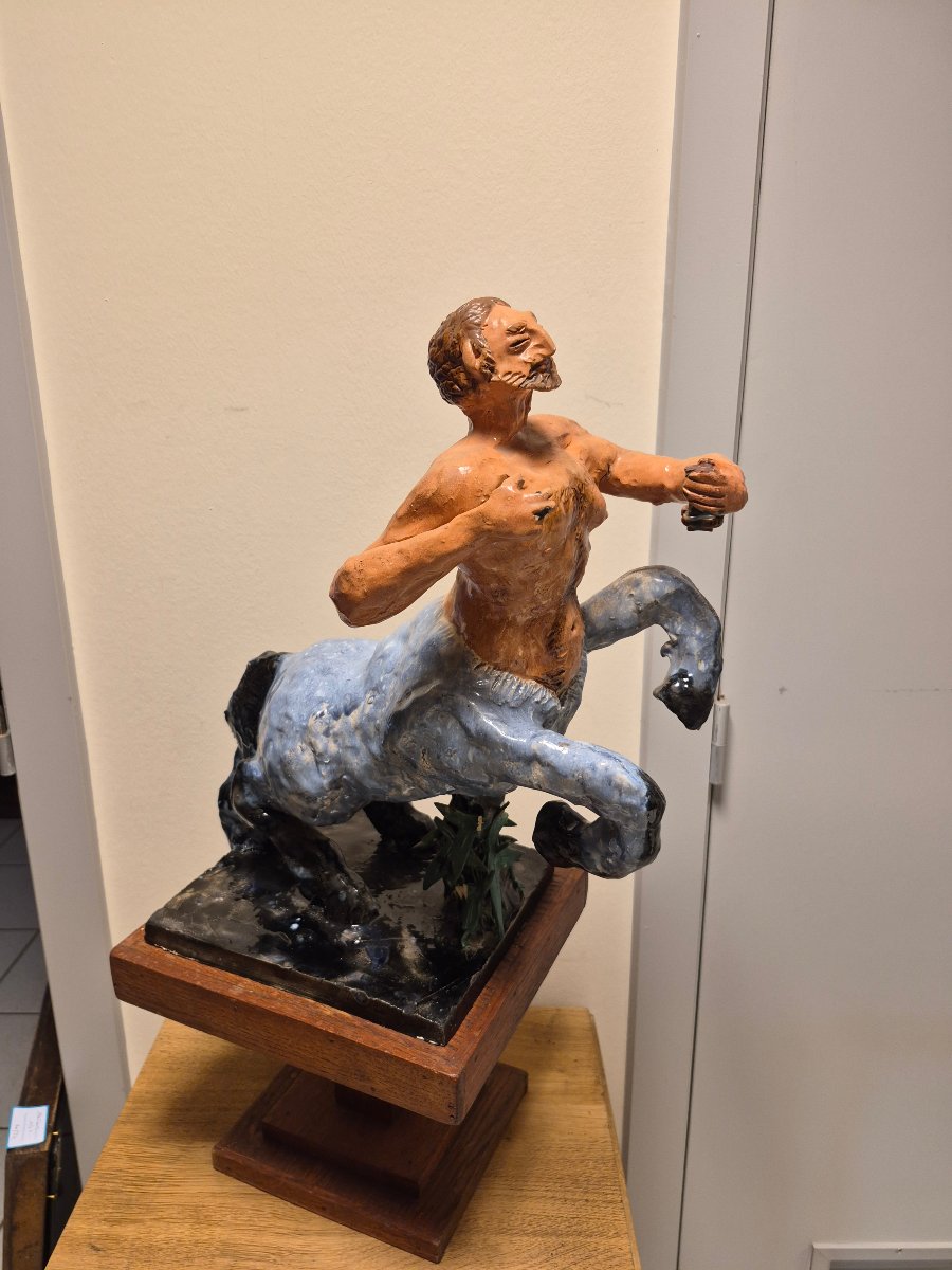 Maurice Vienne - Ceramic Centaur, 1970-photo-3
