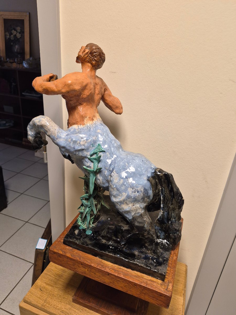 Maurice Vienne - Ceramic Centaur, 1970-photo-2