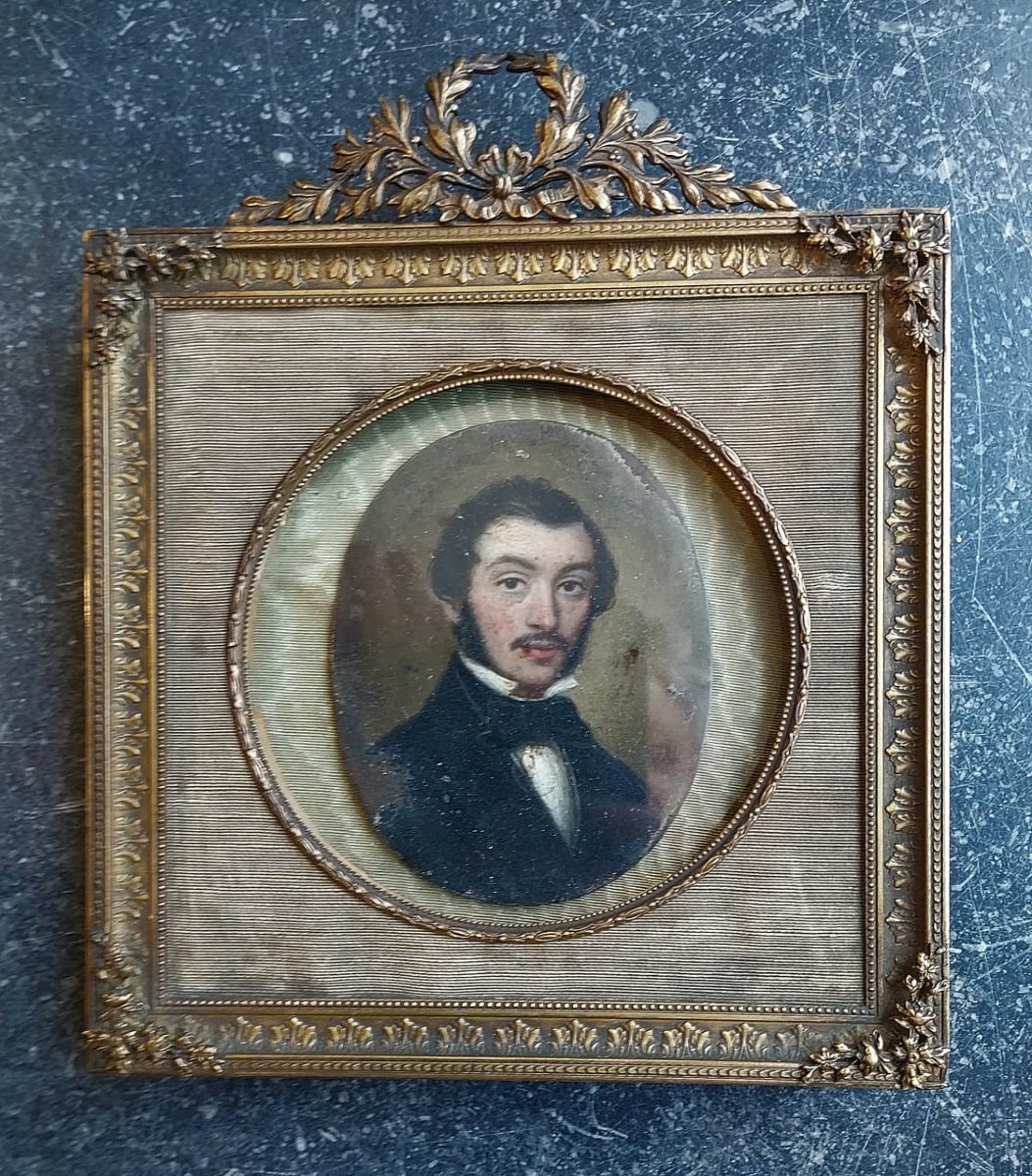 Miniature On Copper, 19th Century  