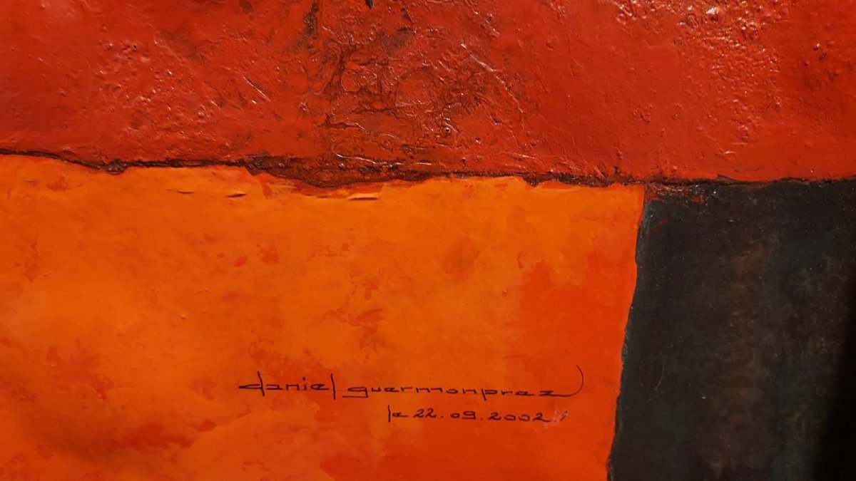 Daniel Guermonprez, Painting "coquelicot"-photo-2