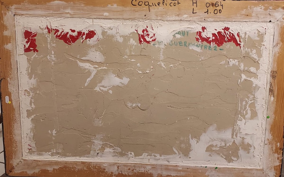 Daniel Guermonprez, Painting "coquelicot"-photo-1