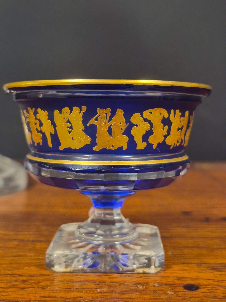 Val Saint Lambert, "danse De Flore" Crystal Vase-photo-3