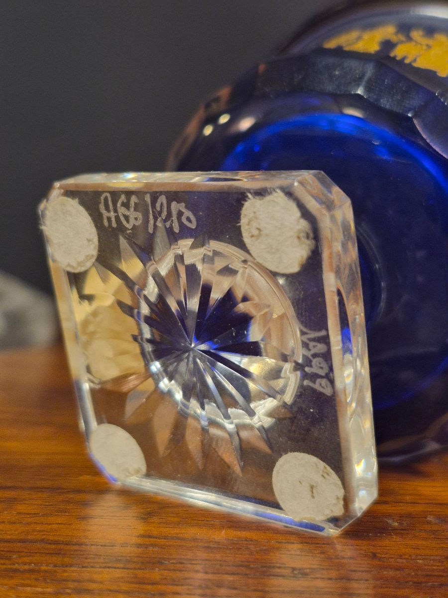Val Saint Lambert, "danse De Flore" Crystal Vase-photo-5