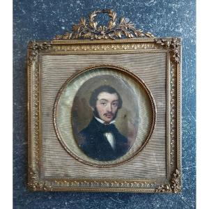 Miniature On Copper, 19th Century