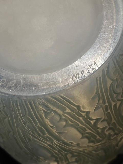 Vase Chardon DOMREMY  R.Lalique-photo-1