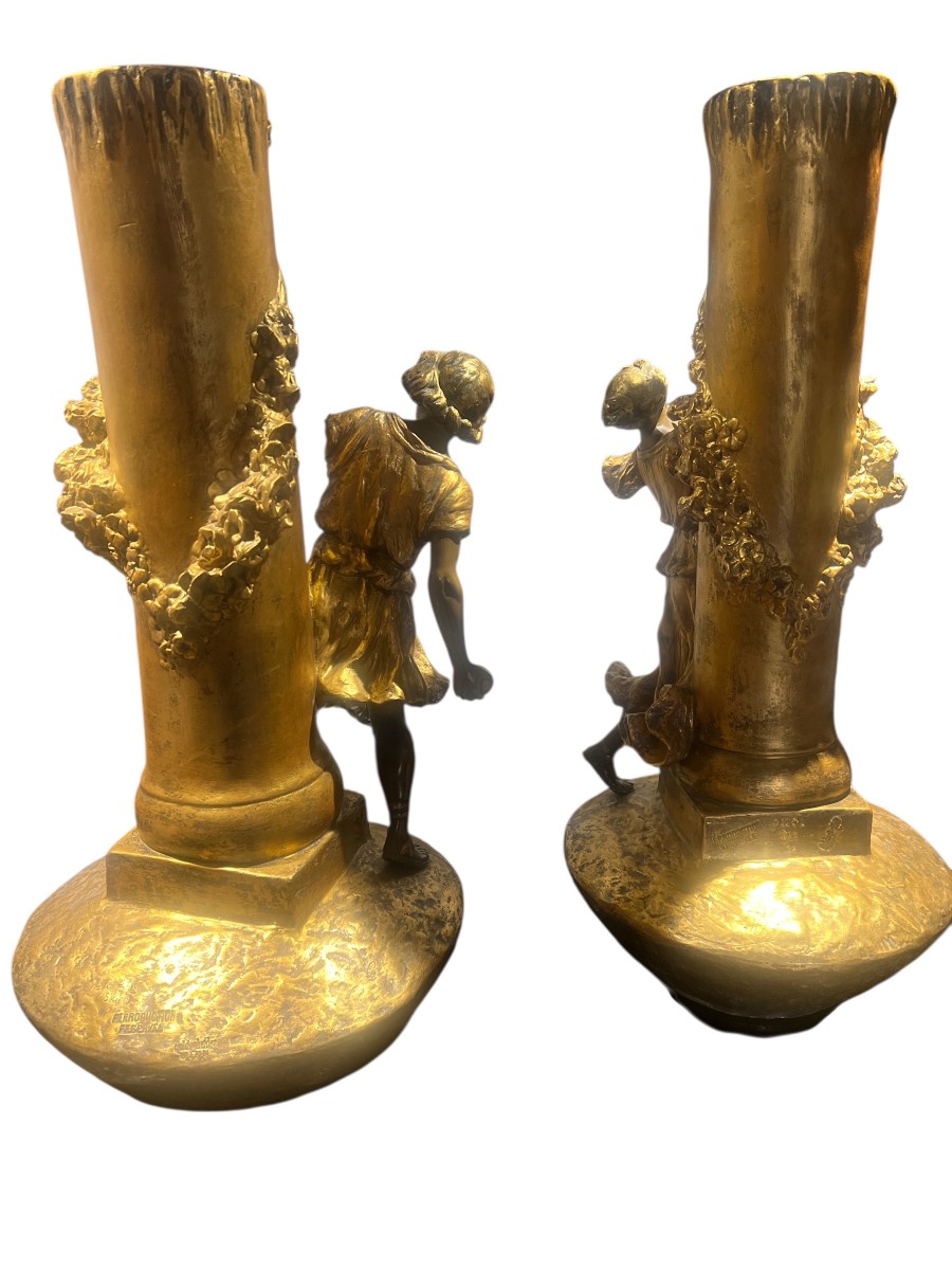 Paire de vase céramique-photo-2