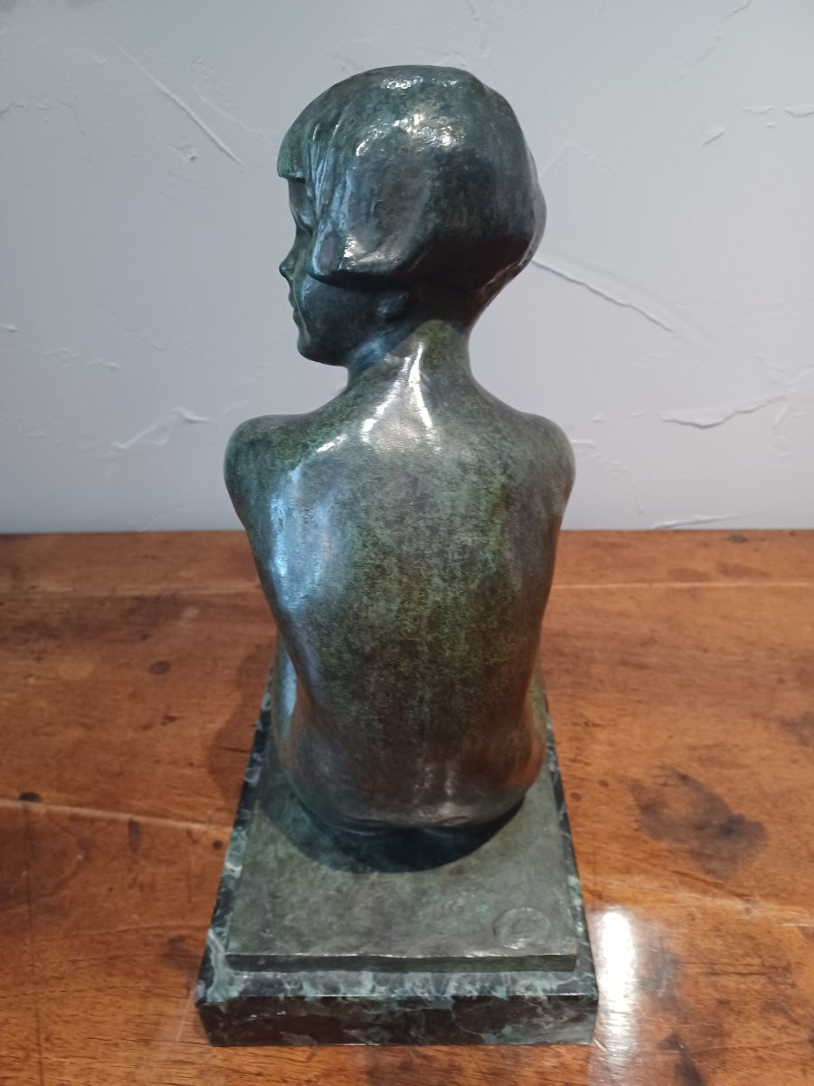 Sculpture bronze de Boris Frodman Cluzel ( 1878 -1969)-photo-3