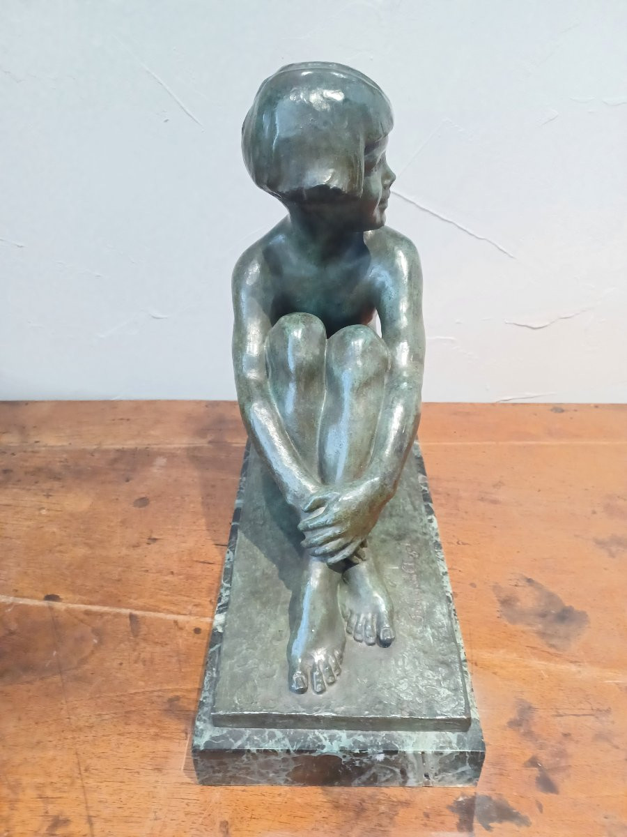 Sculpture bronze de Boris Frodman Cluzel ( 1878 -1969)-photo-4