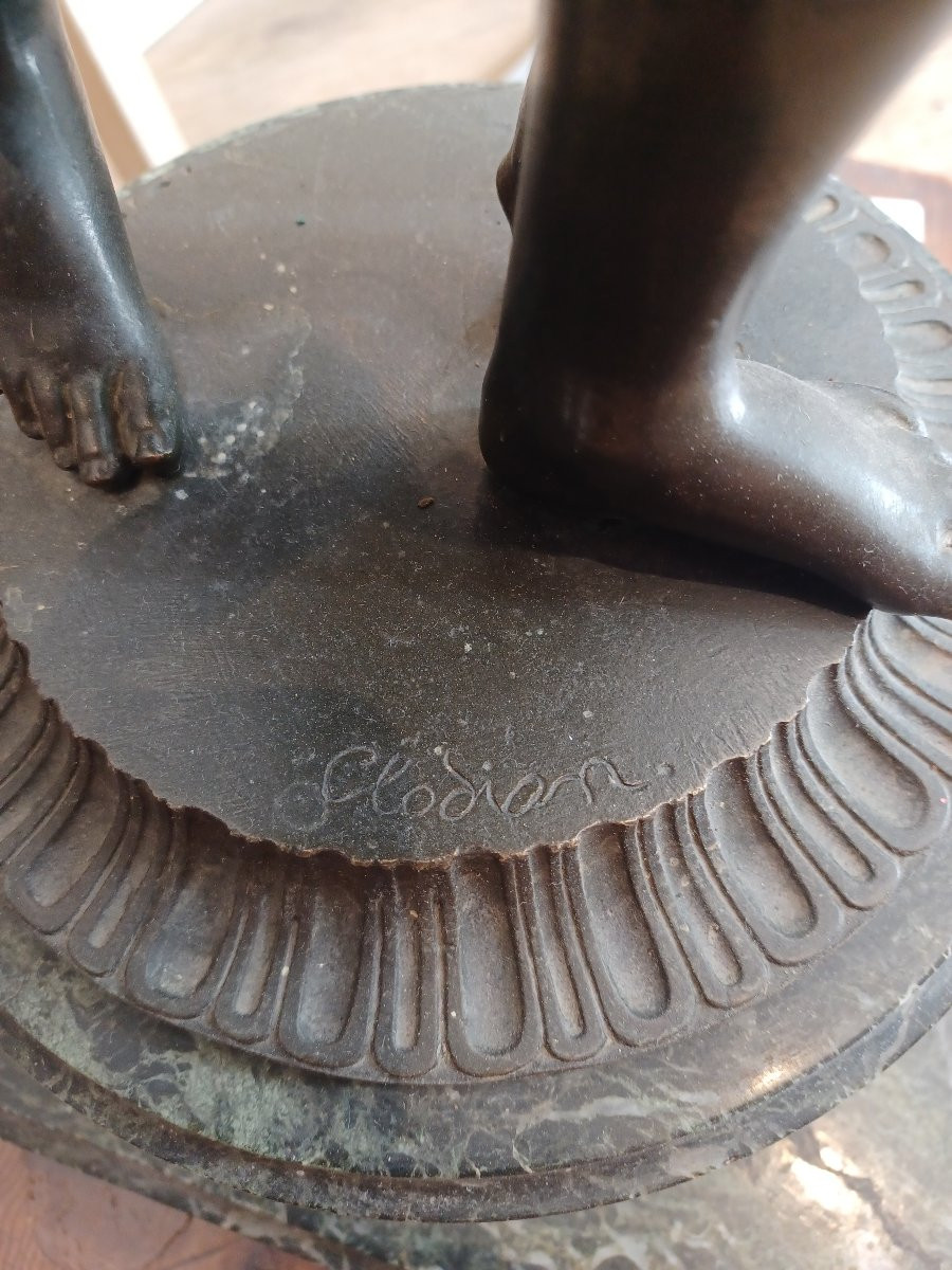 19th Century Bronze Garden Sculpture-photo-3