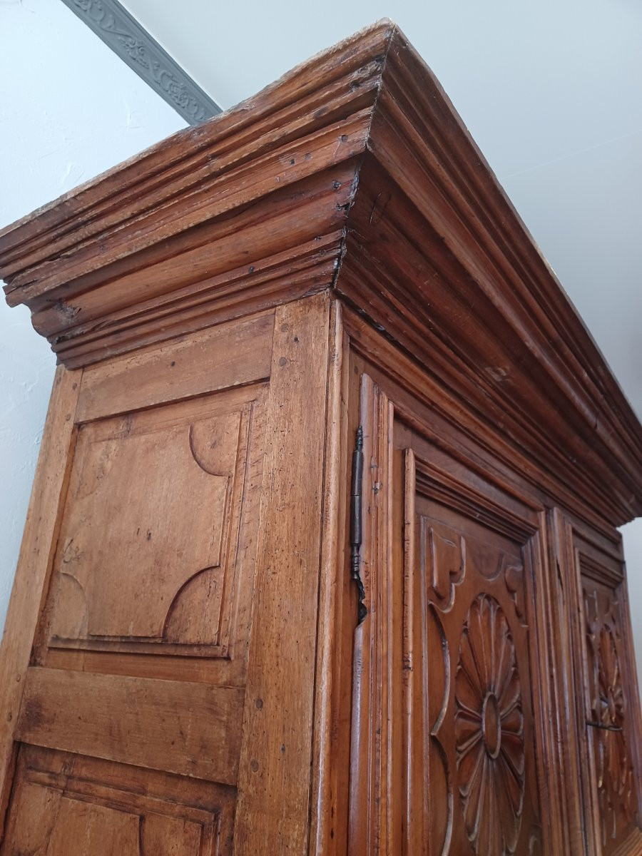 Buffet 4 portes , XIXème en noyer-photo-4