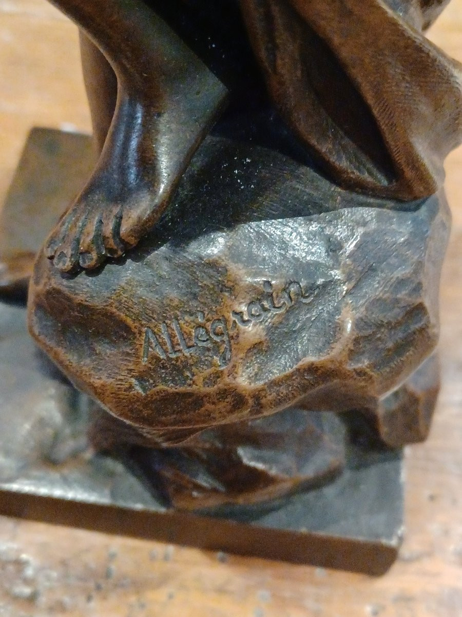 Bronze Sculpture "diana In The Bath"-photo-3