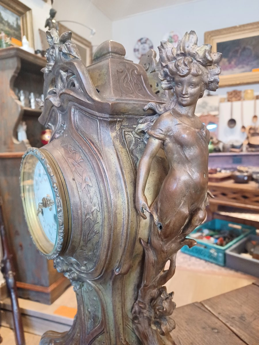 Pendule Art Nouveau ,Régule-photo-2