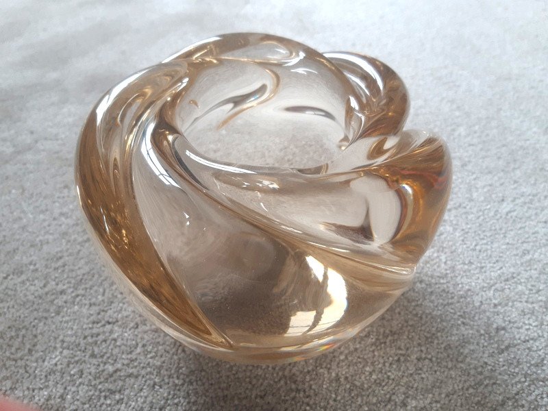 Daum Nancy Important Vase En Cristal Art Déco Vers 1930 -photo-5
