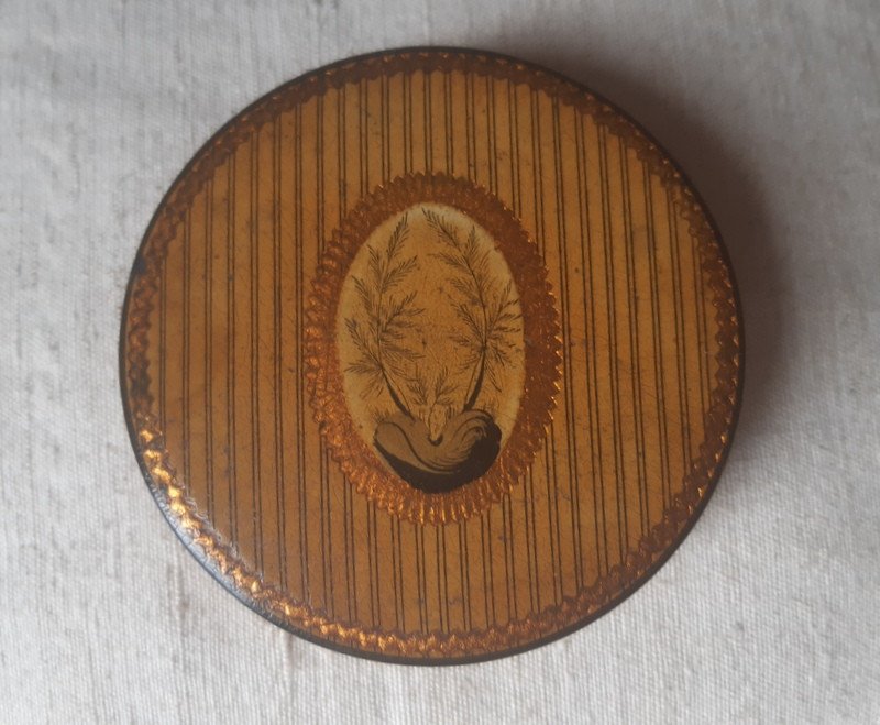 Snuff Box In Martin Varnish Decorated With An Oval Medallion Louis XVI Period